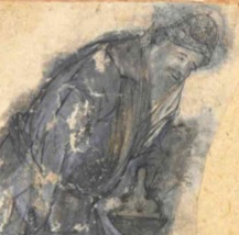 «پیرمرد و کودک» اثر رضا عباسی